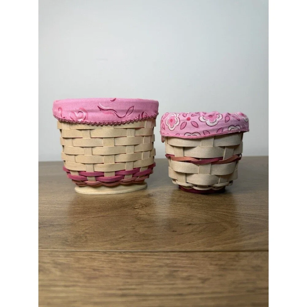 Longaberger Horizon Hope Cancer Society Baskets 2 Piece Lot